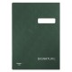 Mapa pentru Semnaturi DONAU cu 20 Separatoare, 245x343 mm, Carton Rigid 450 g/m², Coperta Imitatie de Piele, Culoare Verde, Mape pentru Semnaturi si Conferinte, Mape pentru Semnaturi, Mape cu Separatoare