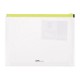 Mapa de Protectie B5 cu Burduf  Deli, Tip Zip, Buzunar pentru Carti de Vizita, Material PVC de 180 Microni, Verde, Mapa Protectie Documete cu Fermoar, Mapa Protectie Hartii, Mapa Deli Protectie cu Fermoar, Mapa Protectie Colorata cu Burduf