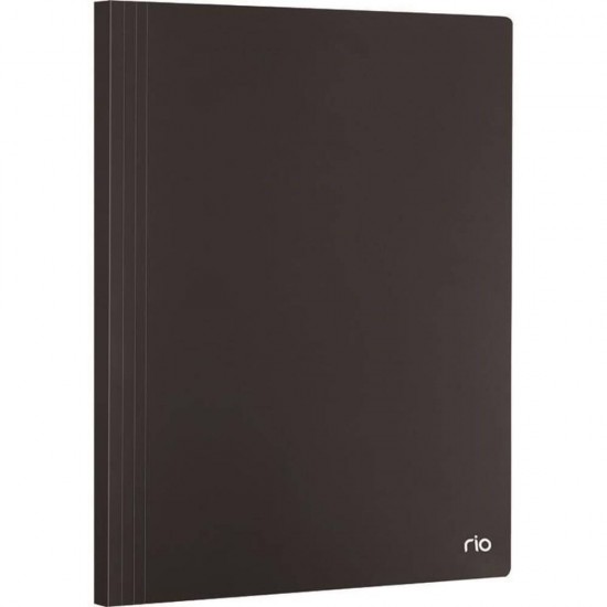 Mapa Plastic A4 cu 20 Folii Deli Rio, Neagra, Mapa cu Folii, Mape Prezentare din Plastic cu Folii, Mapa pentru Documente, Mapa Documente Plastic, Mape Arhivare, Dosare Documente, Dosar Arhivare, Dosare Plastic, Mapa Prezentare cu Folii Plastic