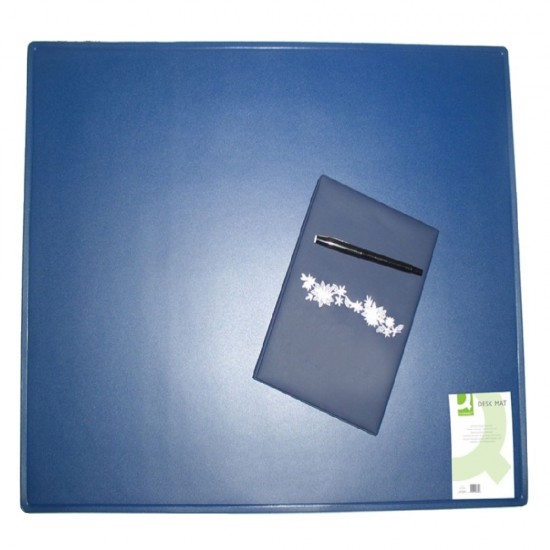 Mapa pentru Birou Q-CONNECT, 630x500 mm, Buretata si Colturi Rotunjite, Culoare Albastra, Mape pentru Birou, Mapa Protectie Birou, Mape de Protectie pentru Masa de Birou, Accesorii de Birou