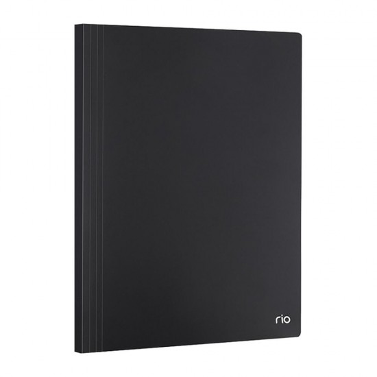 Mapa Prezentare Negru A4 Deli, 40 Folii, Coperta Flexibila din Plastic, Mapa, Mapa de Prezentare, Mapa de Prezentare Deli, Mapa de Prezentare A4, Mapa de Prezentare cu 40 Folii, Mapa de Prezentare Negru