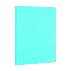 Mapa Prezentare Albastru Neon A4 Deli, 80 Folii, Coperta Flexibila din Plastic, Mapa, Mapa de Prezentare, Mapa de Prezentare Deli, Mapa de Prezentare A4, Mapa de Prezentare cu 80 Folii, Mapa de Prezentare Albastru Neon