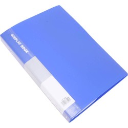 Mapa Prezentare A4 Deli, 60 Folii, Coperta Rigida din Polipropilena, Albastru, Mapa in Format A4 pentru Prezentare, Mapa Deli Colorata Prezentare, Mapa Prezentare Calitativa