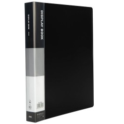 Mapa Prezentare A4 Deli, 60 Folii, Coperta Rigida din Polipropilena, Negru, Mapa in Format A4 pentru Prezentare, Mapa Deli Neagra Prezentare, Mapa Prezentare Calitativa