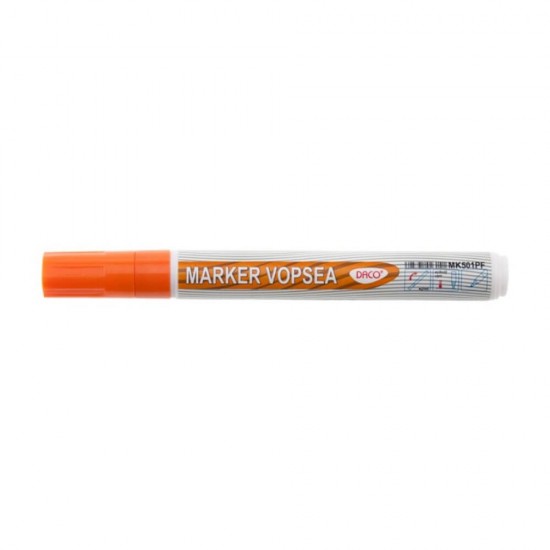 Marker DACO Vopsea Portocalie Fluorescenta, Varf 1-2 mm, Marker, Marker Portocaliu, Markere Fosforescente, Markere Fluorescente, Marker cu Vopsea Portocalie, Set Markere Fosforescente, Marker Portocaliu pentru Scoala