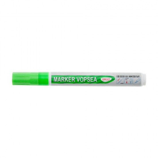 Marker DACO Vopsea Verde Fluorescenta, Varf 1-2 mm, Marker, Marker Verde, Markere Fosforescente, Markere Fluorescente, Marker cu Vopsea Verde, Set Markere Fosforescente, Marker Verde pentru Scoala, Marker Fosforescent pentru Scoala