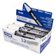 Set 12 Markere Sticla Milan Fluoglass, Varf de 2-4 mm, Albe, Marker Alb, Markere, Markere Albe, Markere pentru Sticla, Marker Milan, Marker pentru Scoala, Markere Scoala