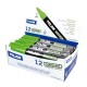 Set 12 Markere Sticla Milan Fluoglass, Varf de 2-4 mm, Verzi, Marker Verde, Markere, Markere Verzi, Markere pentru Sticla, Marker Milan, Marker pentru Scoala, Markere Scoala