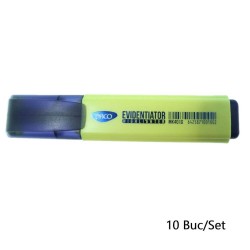 Set 10 Markere Evidentiatoare DACO, Varf de 2-5 mm, Galbene, Marker Evidentiator, Markere, Marker Galben, Markere Galbene, Marker cu Vopsea Galbena, Marker pentru Scoala, Markere Scoala, Textmarker, Marker Highlighter Set 10 Markere Evidentiatoare DACO, Varf de 2-5 mm, Galbene, Marker Evidentiator, Markere, Marker Galben, Markere Galbene, Marker cu Vopsea Galbena, Marker pentru Scoala, Markere Scoala, Textmarker, Marker Highlighter