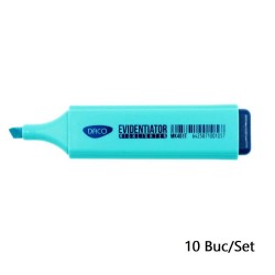 Set 10 Markere Evidentiatoare DACO, Varf de 2-5 mm, Turcoaz, Marker Evidentiator, Markere, Marker Turcoaz, Markere Turcoaz, Marker cu Vopsea Turcoaz, Marker pentru Scoala, Markere Scoala Set 10 Markere Evidentiatoare DACO, Varf de 2-5 mm, Turcoaz, Marker Evidentiator, Markere, Marker Turcoaz, Markere Turcoaz, Marker cu Vopsea Turcoaz, Marker pentru Scoala, Markere Scoala
