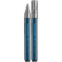 Marker cu Vopsea SCHNEIDER MAXX 270, Scriere 1-3 mm, Culoare Argintie, Marker Colorat, Marker pentru Birou Marker cu Vopsea SCHNEIDER MAXX 270, Scriere 1-3 mm, Culoare Argintie, Marker Colorat, Marker pentru Birou
