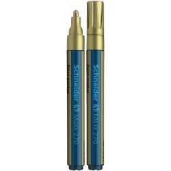 Marker cu Vopsea SCHNEIDER MAXX 270, Scriere 1-3 mm, Culoare Aurie, Marker Colorat, Marker pentru Birou Marker cu Vopsea SCHNEIDER MAXX 270, Scriere 1-3 mm, Culoare Aurie, Marker Colorat, Marker pentru Birou