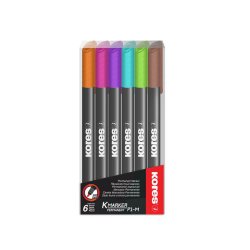 Set 6 Markere Permanente Kores, Varf de 1 mm, Forma de Stilou, 6 Culori, Set Markere Permanente, Markere Permanente, Marker Kores, Markere Kores, Markere Permanente Colorate, Markere de Scris, Markere Rezistente la Apa Set 6 Markere Permanente Kores, Varf de 1 mm, Forma de Stilou, 6 Culori, Set Markere Permanente, Markere Permanente, Marker Kores, Markere Kores, Markere Permanente Colorate, Markere de Scris, Markere Rezistente la Apa