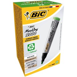 Set 12 Markere Permanente BIC 2000, Verzi, Marker BIC, Marker BIC Permanent, Marker Permanent, BIC Permanent, Markere BIC Permanente, Marker de Scris, Marker Set, Marker Rezistent Apa, Accesorii de Scris, Instrumente de Scris