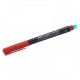 Marker Rosu Permanent cu Radiera Faber-Castell Multimark, Varf S, Evidentiatoare, Markere Permanente CD Faber Castell, Marker cu Radiera, Marker Personalizare Obiecte Sticla si Plastic, Markere Permanente CD-uri