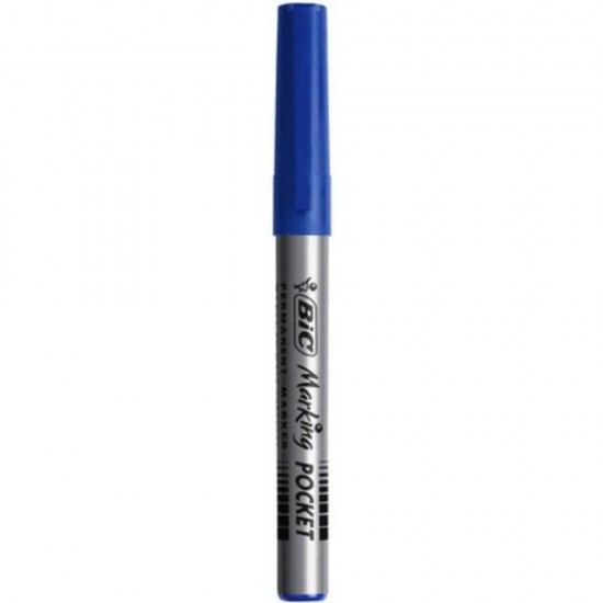 Set 12 Markere Permanente BIC 1445, Albastre, Marker BIC, Marker BIC Permanent, Marker Permanent, BIC Permanent, Markere BIC, Markere Permanente, Markere BIC Permanente, Marker de Scris, Marker Set, Accesorii de Scris, Instrumente de scris