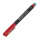 Marker Rosu Permanent cu Radiera Faber-Castell Multimark, Varf M, Markere Permanente CD Faber Castell, Marker cu Radiera, Marker Personalizare Obiecte Sticla si Plastic, Markere Permanente CD-uri