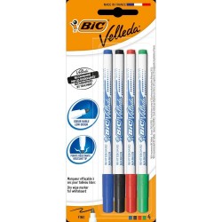 Set 4 Markere BIC Velleda 1721, Culori Asortate, Marker BIC, Marker BIC ECO, Marker Multicolor, Marker ECO, Markere Eco, BIC Eco,  Marker Tabla, Marker de Scris, Marker Set, Markere Whiteboard, Markere Tabla Magnetica