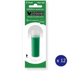 Rezerve Marker Pilot Tabla Magnetica, 12 Buc/Set, Verde, Rezerve Verzi Pilot VBoard, Rezerva Pilot VBoard Master, Rezerva Pilot Marker Tabla Alba, Rezerva Pilot Whiteboard, Rezerve Pilot Markere VBoard