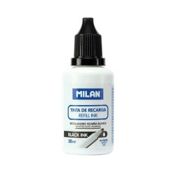 Rezerva Milan Marker Tabla Magnetica, 30 ml, Negru, pe Baza de Alcool, Rezerva Cerneala Neagra Marker, Rezerva Marker Tabla Alba, Rezerva Markere Whiteboard, Rezerva Cerneala 30 ml Marker Tabla, Cerneala Neagra Maker Tabla Magnetica
