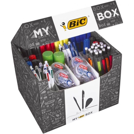 My BIC Box, Set 124 Pixuri, Markere, Evidentiatoare, Corectoare, My Box, Box BIC, My BIC, Set BIC, Pix BIC, Pixuri BIC, Marker BIC, Markere BIC, Evidentioatoare BIC, My BIC Box, Corectoare BIC, Instrumente de Scris, Accesorii Birou