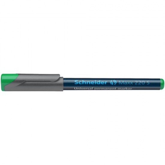 Set 10 Markere Permanente Schneider Maxx 220 S, Varf Subtire + Rotund, Scriere 0.4 mm, Verde, Markere Universale, Accesorii Birou, Instrumente de Scris Set 10 Markere Permanente Schneider Maxx 220 S, Varf Subtire + Rotund, Scriere 0.4 mm, Verde, Markere Universale, Accesorii Birou, Instrumente de Scris