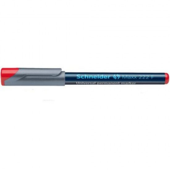 Set 10 Markere Permanente Schneider Maxx 222 F, Varf Subtire + Rotund, Scriere 0.7 mm, Rosu, Markere Universale, Accesorii Birou, Instrumente de Scris Set 10 Markere Permanente Schneider Maxx 222 F, Varf Subtire + Rotund, Scriere 0.7 mm, Rosu, Markere Universale, Accesorii Birou, Instrumente de Scris