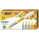 Set 12 Evidentiatoare BIC Flex Grip, Galbene, Evidentiator BIC, Evidentiator Brite Flex Grip,  BIC Flex Grip, Accesorii de Scris, Instrumente de Scris