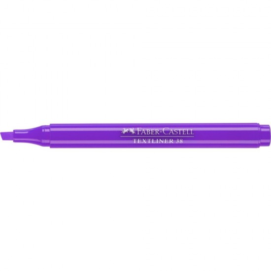 Textmarker Violet Faber-Castell 38, Varf Tesit 2 mm, Evidentiator, Marker Highlighter, Evidentiatoare, Markere, Markere Scoala, Textmarkere, Textmarkere Fluorescente, Marker Scoala, Faber-Castell Textmarkere, Textmarker Varf Tesit, Markere de Subliniat