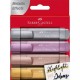 Set 4 Textmarkere Metalizate Faber-Castell, Varf Tesit 1-5 mm, Marker Highlighter, Set Evidentiatoare, Set Markere, Markere Scoala, Textmarkere, Marker Scoala, Faber-Castell Textmarkere, Textmarker Varf Tesit, Markere de Subliniat