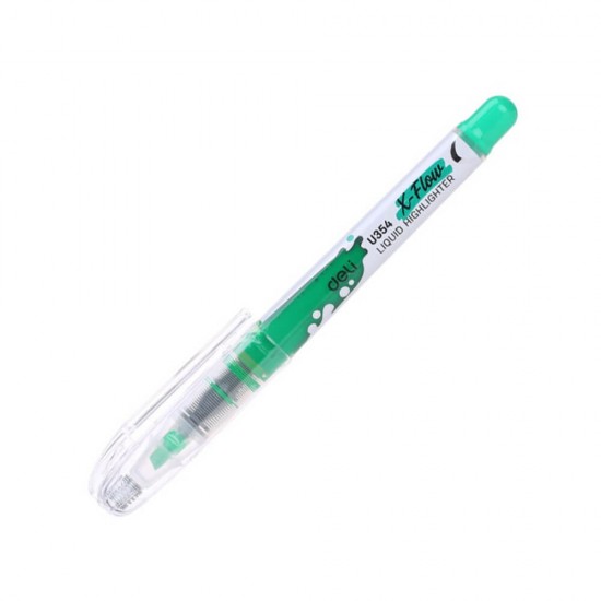 Textmarker Lichid Deli X-Flow, Verde, Varf Tesit, Evidentiator Deli, Evidentiator Deli XFlow, Evidentiator Lichid, Textmarkere Deli, Highlighter Deli, Marker Deli, Markere Deli, Evidentiatoare Deli, Markere Deli, Markere Permanente Deli 