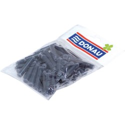 Set 50 Patroane Cerneala Albastra DONAU, Blister, Rezerve pentru Stilou, Mine pentru Stilou, Mine cu Cerneala Albastra, Rezerve cu Cerneala Albastra, Instrumente de Scris, Patroane pentru Stilou, Pantroane Cerneala Mici