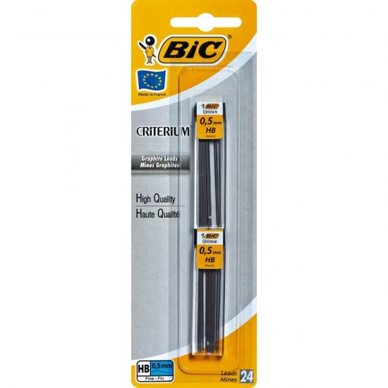 Set 24 Mine Creion BIC , 0.5 mm, Mina Creion, Mina Creion Mecanic, Mine Creion, Creion Mecanic, Mine de Creion Mecanic, Mina Creion BIC, Mina Creion Mecanic BIC, Creion BIC, Set Mine Creion, Instrumente de Scris, Accesorii de Scris