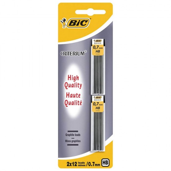 Set 24 Mine Creion BIC, 0.7 mm, Mina Creion, Mina Creion Mecanic, Mine Creion, Creion Mecanic, Mina Creion BIC, Mina Creion Mecanic BIC, Creion BIC, Set Mine Creion, Set Mine, Instrumente de Scris, Accesorii de Scris