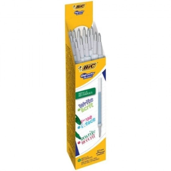 Set 12 Rezerve Roller BIC Gelocity Illusion, Verzi, Rezerva BIC, Rezerva BIC, Rezerva Cerneala, Rezerva Roller, Rezerva Standard, Rezerva Roller cu Gel, Rezerva Roller BIC, Mine Roller, Mine Roller cu Gel, Rezerve Gelocity Illusion, Mine Roller BIC