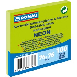 Notite Adezive DONAU, 76x76 mm, 100 File, 70 g/m², Culoare Verde Neon, Notes-uri, Post-it, Articole Hartie, Accesorii Birou Notite Adezive DONAU, 76x76 mm, 100 File, 70 g/m², Culoare Verde Neon, Notes-uri, Post-it, Articole Hartie, Accesorii Birou