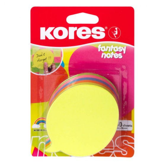 Notite Adezive Dialog Kores, 5 Culori Neon, 50 File/Culoare, 70x70 mm, Bloc Notes, Sticky Notes, Post-it, Post-it-uri, Bloc de Hartie, Notite pentru Birou, Notite Adezive pentru Birou, Memo Adezive, Set Notite Adezive, Notite Adezive Colorate