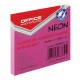 Notite Adezive OFFICE Products, 76x76 mm, 100 File, 70 g/m², Culoare Roz Neon, Notes-uri, Post-it, Articole Hartie, Accesorii Birou