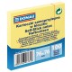Set 12 Notite Adezive DONAU, 76x76 mm, 100 File/Set, 70 g/m², Culoare Galben Pal, Post-it, Sticky Notes, Bloc de Hartie, Memo Adeziv, Articole Hartie, Accesorii Birou