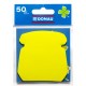 Notite Adezive DONAU in Forma de Telefon, 50 File/Set, 75 g/m², Culoare Galben, Post-it, Sticky Notes, Bloc de Hartie, Memo Adeziv, Articole Hartie, Accesorii Birou