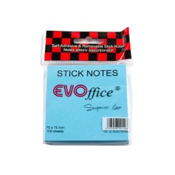 Notite Adezive EVOffice, Dimensiunea 75x75 mm, Culoare Albastru Neon, 100 File, Ideale pentru Mesaje si Memento-uri  Notite Adezive EVOffice, Dimensiunea 75x75 mm, Culoare Albastru Neon, 100 File, Ideale pentru Mesaje si Memento-uri