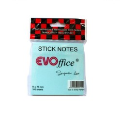 Notite Adezive EVOffice, Dimensiunea 75x75 mm, Culoare Albastru Pastel, 100 File, Ideale pentru Mesaje si Memento-uri  Notite Adezive EVOffice, Dimensiunea 75x75 mm, Culoare Albastru Pastel, 100 File, Ideale pentru Mesaje si Memento-uri