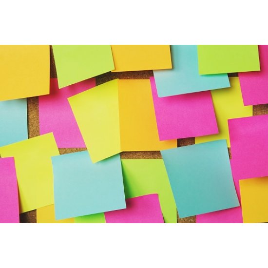 Notite Adezive Milan, Fluo, 100 File, 76x76 mm, 4 Culori Asortate, Bloc Notes, Post-it, Sticky Notes, Bloc de Hartie, Notite Adezive, Post-it-uri, Notite pentru Birou, Memo Adezive, Notite Adezive Colorate