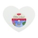Panza Pictura pe Carton DACO, Model Inima, 5 Buc/Set, 280 g/m², Panza pentru Pictura, Panza pe Carton Bumbac, Carton cu Panza, Carton cu Panza Bumbac, Panza pe Carton, Materiale pentru Pictura, Panza Daco