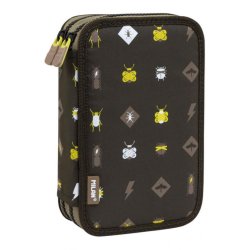 Penar Echipat cu Doua Fermoare Milan 081264BTM, Poliester, Multicolor, Penar Scoala, Penare Neechipate, Penar Elev, Penare Elevi, Penare Studenti, Penar Studenti, Penar pentru Scoala, Penare pentru Scoala, Penar Milan, Penar Colorat