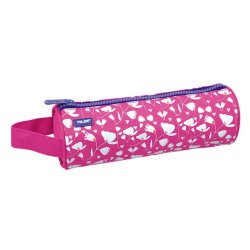 Penar Tip Borseta cu un Fermoar Milan 1131AP, Material Textil, Roz/Alb, Penar Scoala, Penare Neechipate, Penar Elev, Penare Elevi, Penare Studenti, Penar Studenti, Penar pentru Scoala, Penare pentru Scoala, Penar Milan, Penar Roz