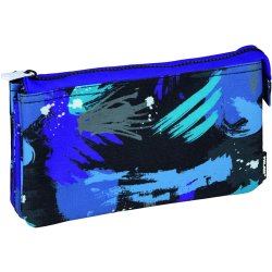 Penar Tip Borseta cu un Fermoar Milan 1133AGB, Material Textil, Multicolor, Penar Scoala, Penare Neechipate, Penar Elev, Penare Elevi, Penare Studenti, Penar Studenti, Penar pentru Scoala, Penare pentru Scoala, Penar Milan, Penar Colorat