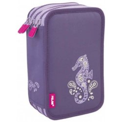 Penar Milan, Echipat, 3 Fermoare, Model Calut de Mare, Mov, Poliester, Penar Echipat, Penar cu Fermoare, Penare Echipate, Penar Echipat Milan, Penar din Poliester, Penar Poliester, Penar Mov, Penare Scolare, Penare pentru Scoala