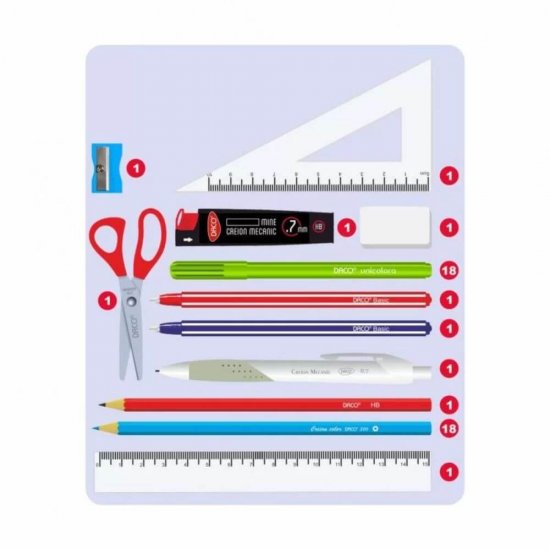 Penar Daco, Echipat, 3 Fermoare, Model U&Me, Multicolor, Poliester, Penar Echipat, Penar cu Fermoare, Penare Echipate, Penar Echipat Daco, Penar din Poliester, Penar Poliester, Penar Multicolor, Penare Scolare, Penare pentru Scoala