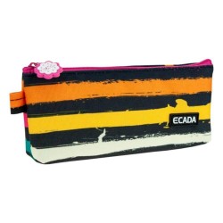 Penar Borseta ECADA, 20.5x3.5x8.5 cm, Poliester, Multicolor, Borseta pentru Scoala, Penare Tip Borseta, Penar pentru Fete, Penar Borseta, Penare cu Fermoar, Penare de Scoala, Penare Scolare, Penar Scolar, Rechizite Scolare